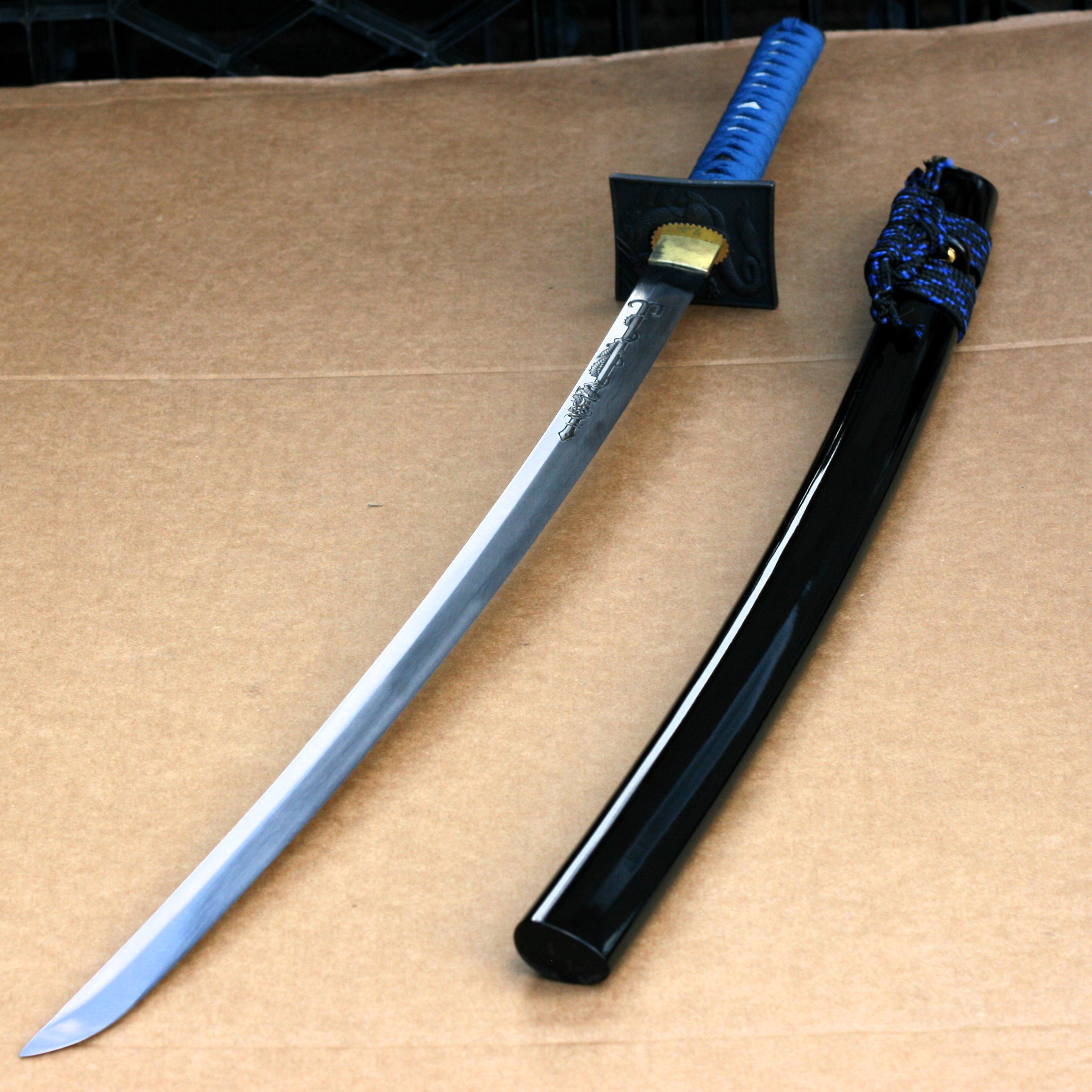 RYUJIN 39.3" 5 1065 High Carbon Steel "Sea- Dragon " Samurai Sword / Katana - T64219