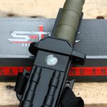 STEC 12.75" TACTICAL SURVIVAL Hunting FIXED BLADE For Practical Use Durable Knife Army Bowie w W/Fire Starter, Sharperning Tool, Comapass, Whistle - Image 7