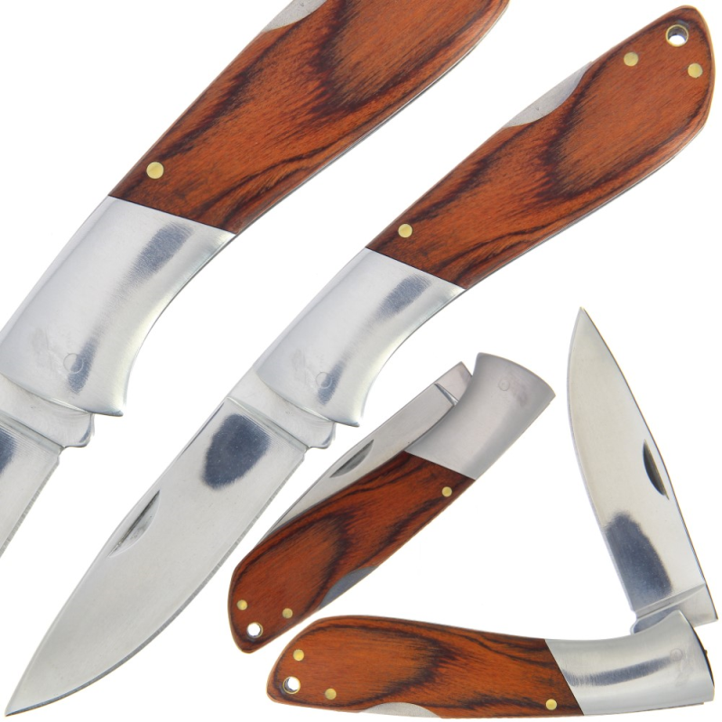 Classic Pakkawood Lockback Knife - ANG-K-LK-088