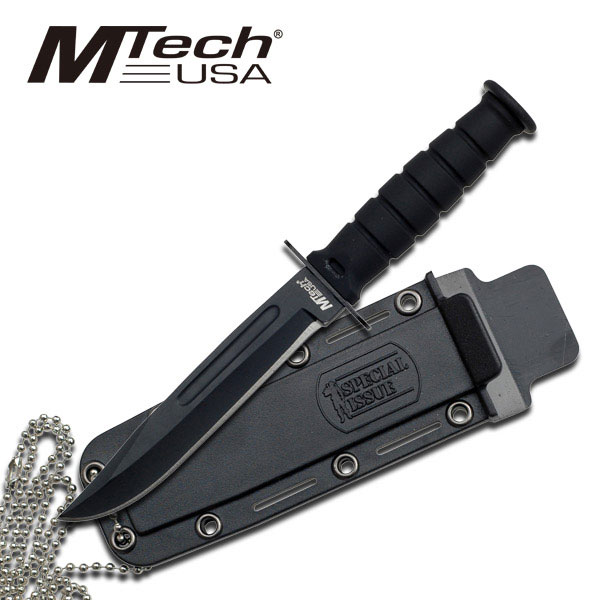 MTech USA FIXED BLADE NECK KNIFE 6" OVERALL - MT-632DB
