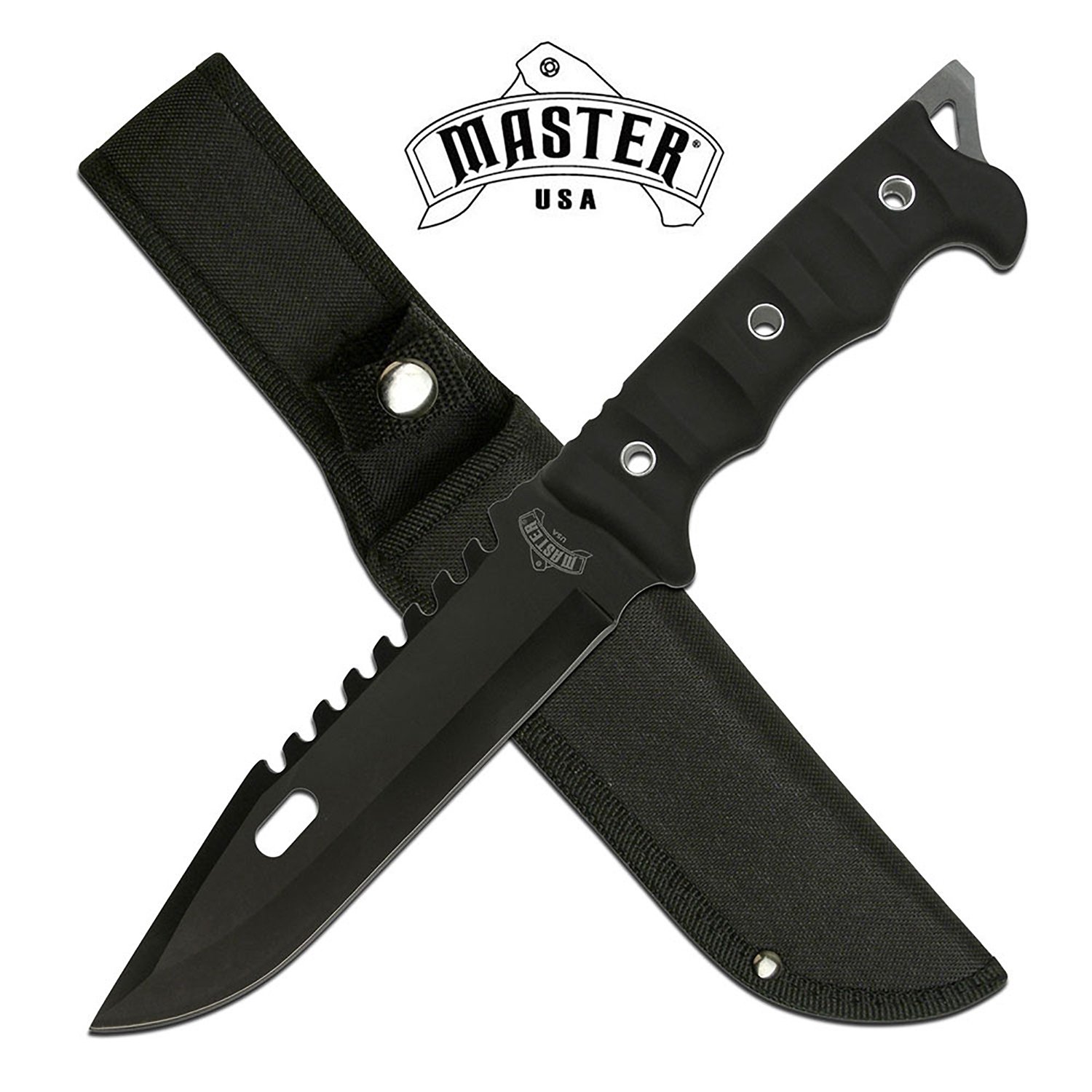 MASTER USA FIXED BLADE KNIFE - MU-20-02BK