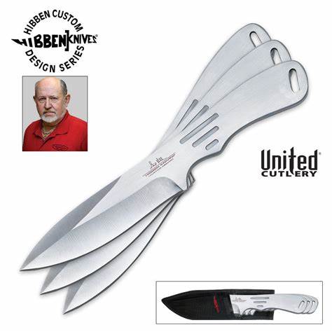Gil Hibben Large Triple Throwing Knife Set Item - GH2011