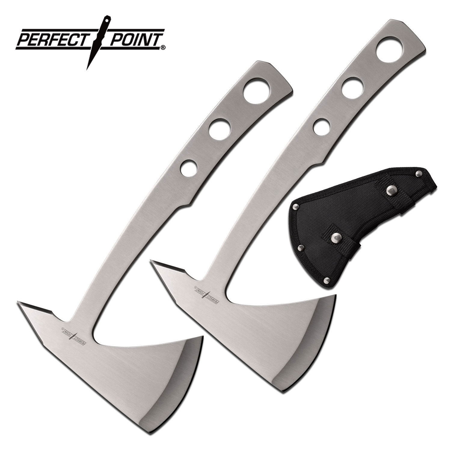 PERFECT POINT 2PCS THROWING AXE SET 9.5" OVERALL - PP-107-S2
