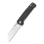 QSP Knives Penguin Folding Knife 3.06" D2 Sheepsfoot Blade, OD Carbon fibre overlay G10 Handles - QS130-E - Image 14