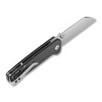 QSP Knives Penguin Folding Knife 3.06" D2 Sheepsfoot Blade, OD Carbon fibre overlay G10 Handles - QS130-E - Image 15