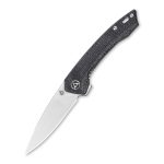 QSP Leopard Liner Lock Knife Black Micarta Handle (3" Satin) QS135-B - Image 10