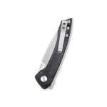 QSP Leopard Liner Lock Knife Black Micarta Handle (3" Satin) QS135-B - Image 8