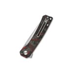 QSP Osprey Liner Lock Knife Shredded CF/Red G-10 (3.25" Satin) QS139-F1 - Image 16