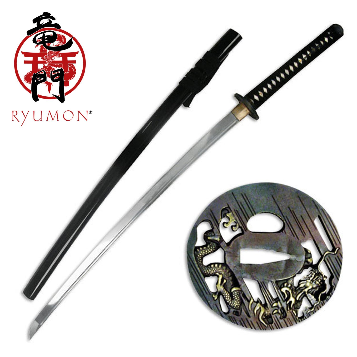 Ryumon Hand Forged Folded Dragon Samurai Sword / Katana - RY-3041