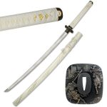 Hand Forged White Battle Samurai Sword - SW- 541W