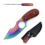6.3? Full Tang Fixed Blade Hunting Knife w/ Index Guard