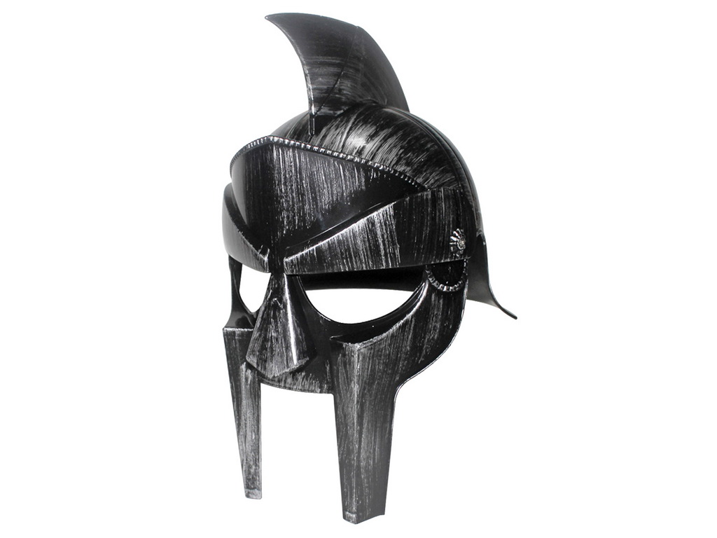 ABS Adult Gladiator Helmet Hat Fancy Dress Accessory Ancient Roman Fighter Maximus