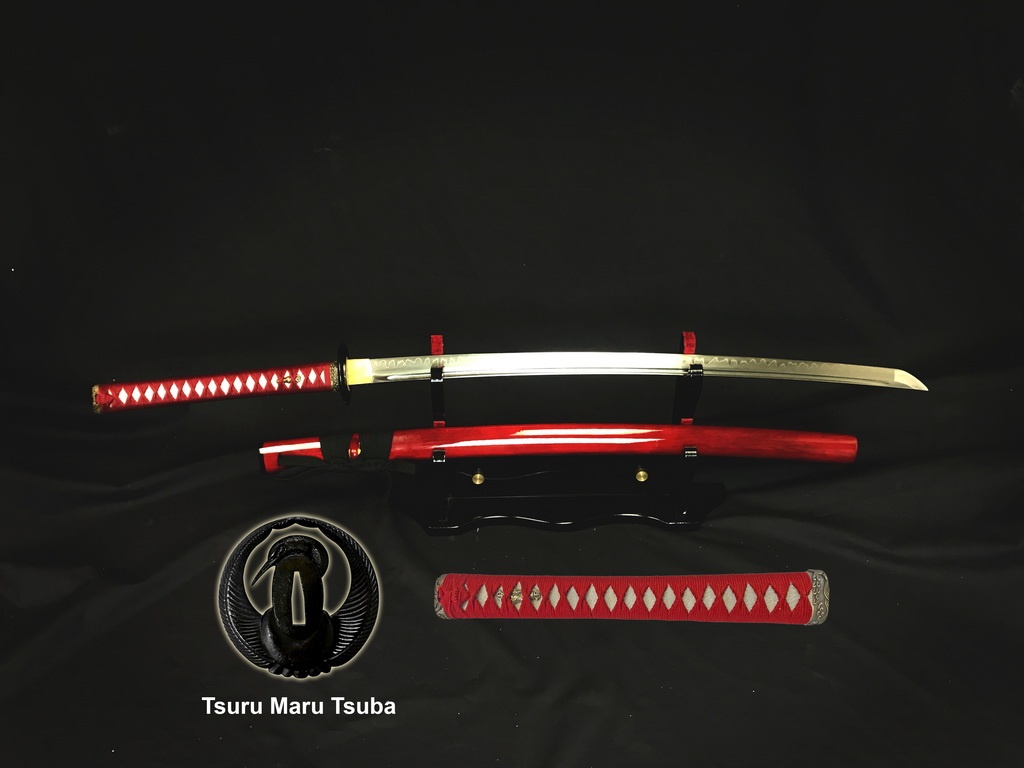 Ryujin Hand Forged Crane Katana - 1095 Hand Forged Shinogi Zukuri Samurai Sword