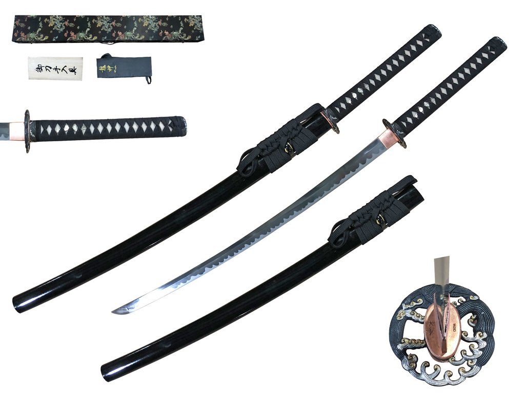 Ryujin 9260 Spring Steel - Hand Forged Samurai Sword / Nami/Ocean Wave
