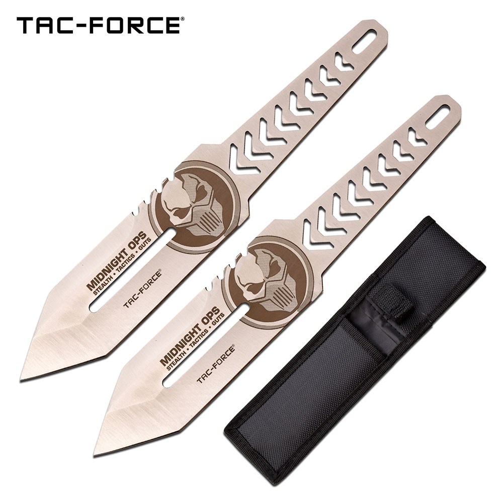 TAC FORCE ' Midnight Ops ' THROWING KNIFE SET - TF-TK001-2