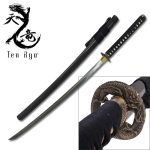 Ten Ryu Hand Forged Dragon Samurai Sword High Carbon Steel Blade - TR-036BK – BLADE NOT FINISHED TO OUR STRANDARDS –