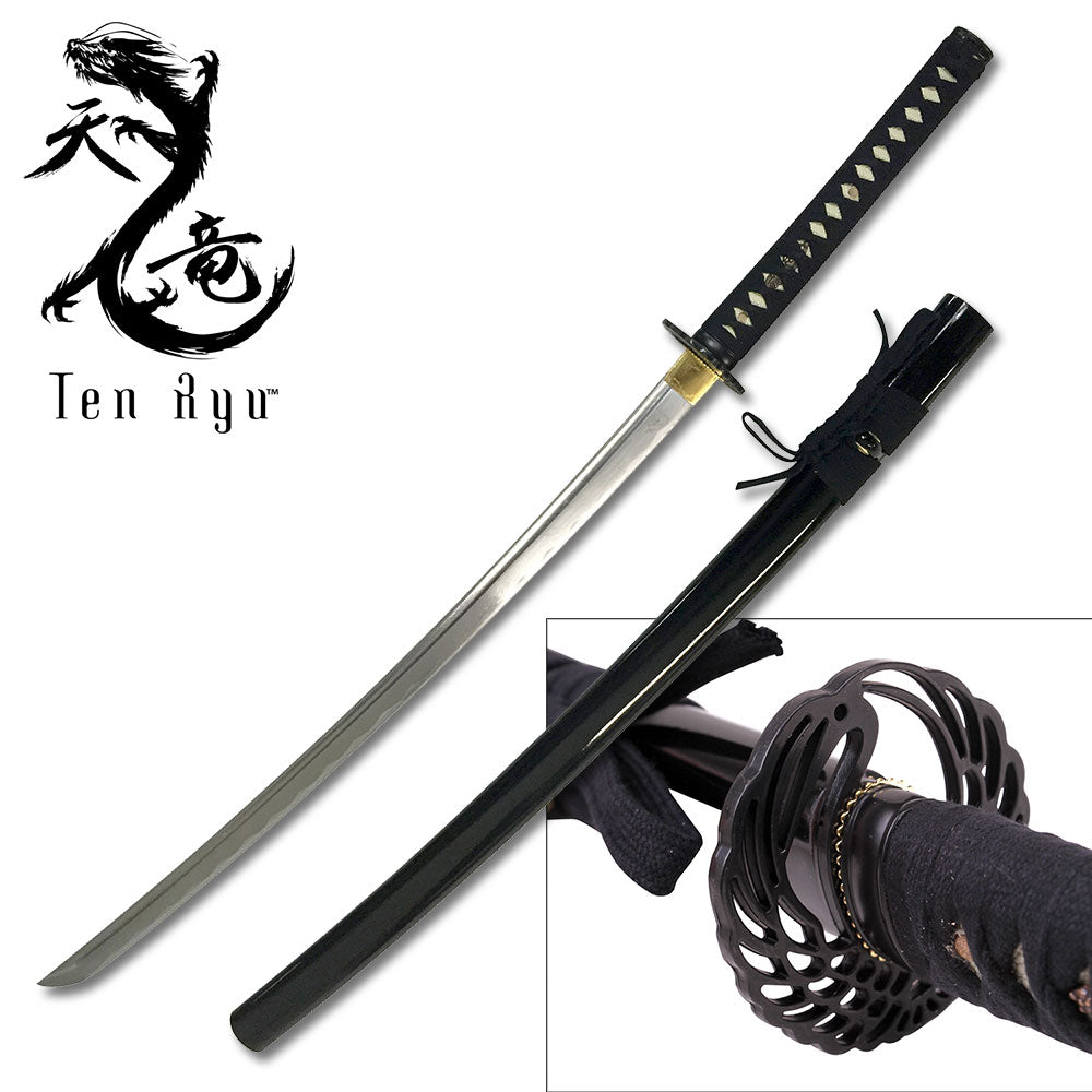 Ten Ryu Hand Forged Wing Katana / Samurai Sword High Carbon Steel Blade - TR-038