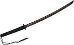 Honshu Tactical Wakizashi Sword 19-3/4" Black Damascus Blade, Polycarbonate Handle - Fully Functional Razor Sharp Blade- Hand Made / Forged - UC3079