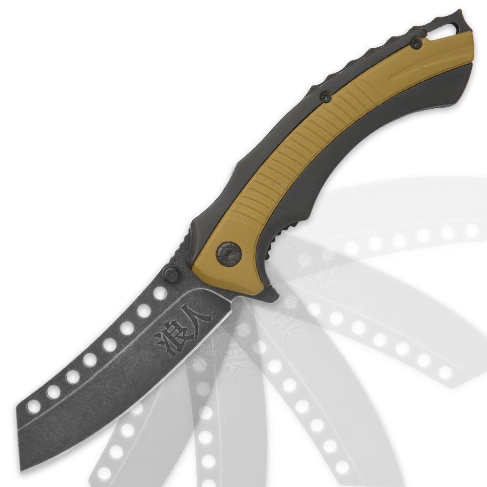UC3218 Black Ronin Bushido Pocket Knife - UC3218 - Image 1