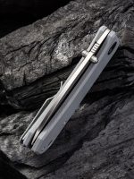 We Knife Company Ben Petersen Banter Folding Knife 2.9" S35VN Satin Spear Point Blade, Gray G10 Handles - 2004E - Image 2