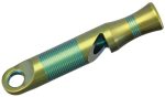 We Knife Company A-05C Life Saver 120dB Titanium Whistle, Green and Yellow