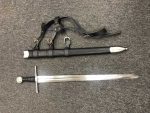 13th Century Knightly Arming Sword 65MN Spring Steel FOLDED
