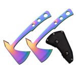 PERFECT POINT 2PCS THROWING AXE SET 9.5" OVERALL - PP-107RB-2