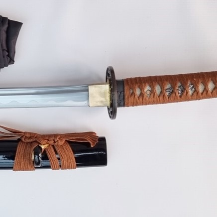 brownkatana1_L A Akira Forge Handmade Dragonfly Katana - Image 1