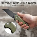 CIVIVI Amirite Flipper & Thumb Stud & Button Lock Knife G10 Handle (3.48" Nitro-V Blade) C23028-3 - Image 4