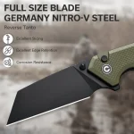 CIVIVI Amirite Flipper & Thumb Stud & Button Lock Knife G10 Handle (3.48" Nitro-V Blade) C23028-3 - Image 2