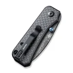 CIVIVI Baby Banter Thumb Stud Knife Carbon Fiber Overlay On G10 Handle (2.34" Damascus Blade) C19068S-DS1 - Image 4