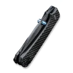 CIVIVI Baby Banter Thumb Stud Knife Carbon Fiber Overlay On G10 Handle (2.34" Damascus Blade) C19068S-DS1 - Image 3
