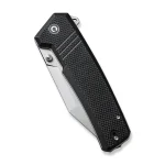 CIVIVI Bhaltair Flipper & Thumb Stud Knife Black Coarse G10 Handle (3.98" Stonewashed 14C28N Blade) C23024-1 - Image 9
