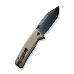 CIVIVI Bhaltair Flipper & Thumb Stud Knife Tan Coarse G10 Handle (3.98" Black 14C28N Blade) C23024-2 - Image 6