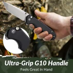 CIVIVI Button Lock Brazen Flipper & Thumb Stud Knife G10 Handle (3.46" 14C28N Blade) C19059C-1 - Image 4