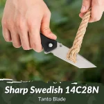 CIVIVI Button Lock Brazen Flipper & Thumb Stud Knife G10 Handle (3.46" 14C28N Blade) C19059C-1 - Image 5