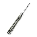 CIVIVI Gordo Flipper Knife Olive Canvas Micarta Handle (2.51" Satin Finished D2 Blade) C22018C-2 - Image 9