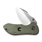 CIVIVI Gordo Flipper Knife Olive Canvas Micarta Handle (2.51" Satin Finished D2 Blade) C22018C-2 - Image 5