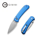 CIVIVI Qubit Button Lock Knife Aluminum Handle (2.98" 14C28N Blade) C22030E-3