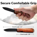 CIVIVI Sendy Flipper Knife / Multitool Wood Handle (2.83" Nitro-V Blade) C21004A-2 - Image 5