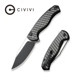 CIVIVI Stormhowl Flipper & Button Lock Knife Aluminum Handle (3.3" 2- Tone Nitro-V Blade ) C23040B-1