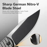 CIVIVI Stormhowl Flipper & Button Lock Knife Aluminum Handle (3.3" 2- Tone Nitro-V Blade ) C23040B-1 - Image 4