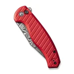 CIVIVI Stormhowl Flipper & Button Lock Knife Aluminum Handle (3.3" Damascus Blade) C23040B-DS1 - Image 6