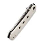 CIVIVI Vision FG Thumb Stud Knife Ivory G10 Handle (3.54" Damascus Blade) C22036-DS1 - Image 8