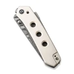 CIVIVI Vision FG Thumb Stud Knife Ivory G10 Handle (3.54" Damascus Blade) C22036-DS1 - Image 6