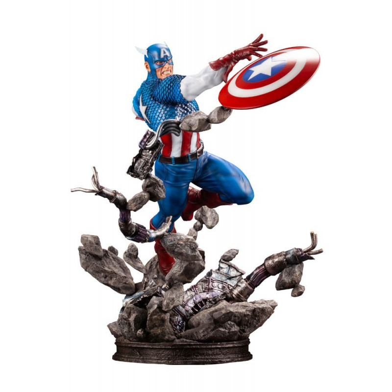 clear cap Kotobukiya Marvel Universe Captain America Avengers Fine Art 1:6 Scale Statue. - Image 1