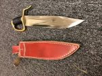 Ryujin 15" T10 Real Water Tamper Wing Chun Dao w/ Leather Sheath - Image 2
