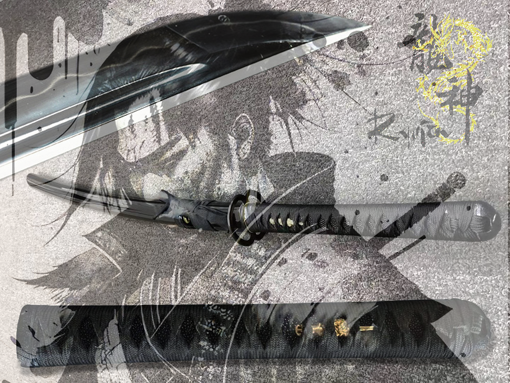 kurokensai000 Ryujin Katana - "The Kurokensai" DH T10 Tool Steel - Limited Run of 12 - - Image 1