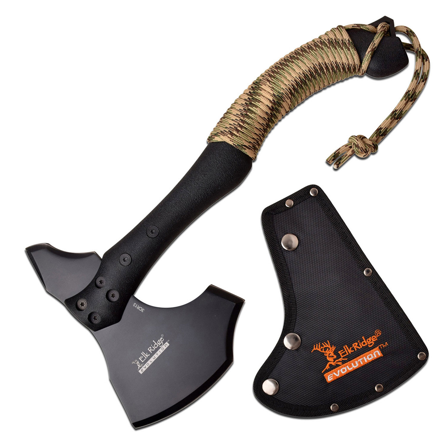 Elk Ridge Evolution Camping / Hunting / Bush Craft - Axe - ERE-AXE001-BK