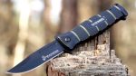 U.S.M.C. ARMY Knife Quick Opening Black & Green - UC3098 - Image 2